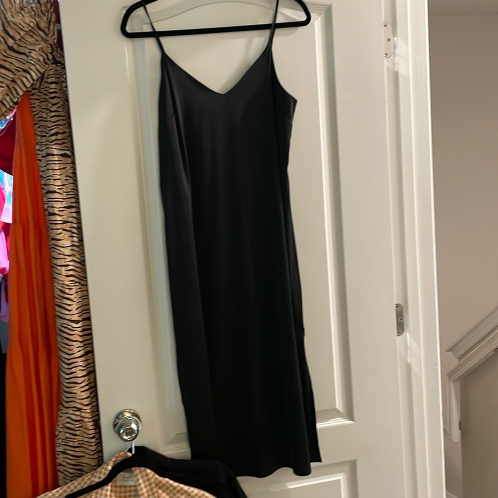 Black slip dress